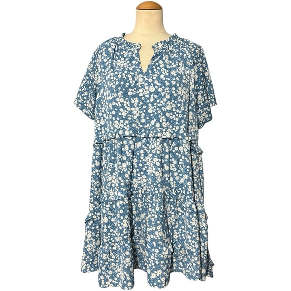 TALULAH Dresses & Skirts - Talulah Babydoll Floral Dress Mini Blue Large
